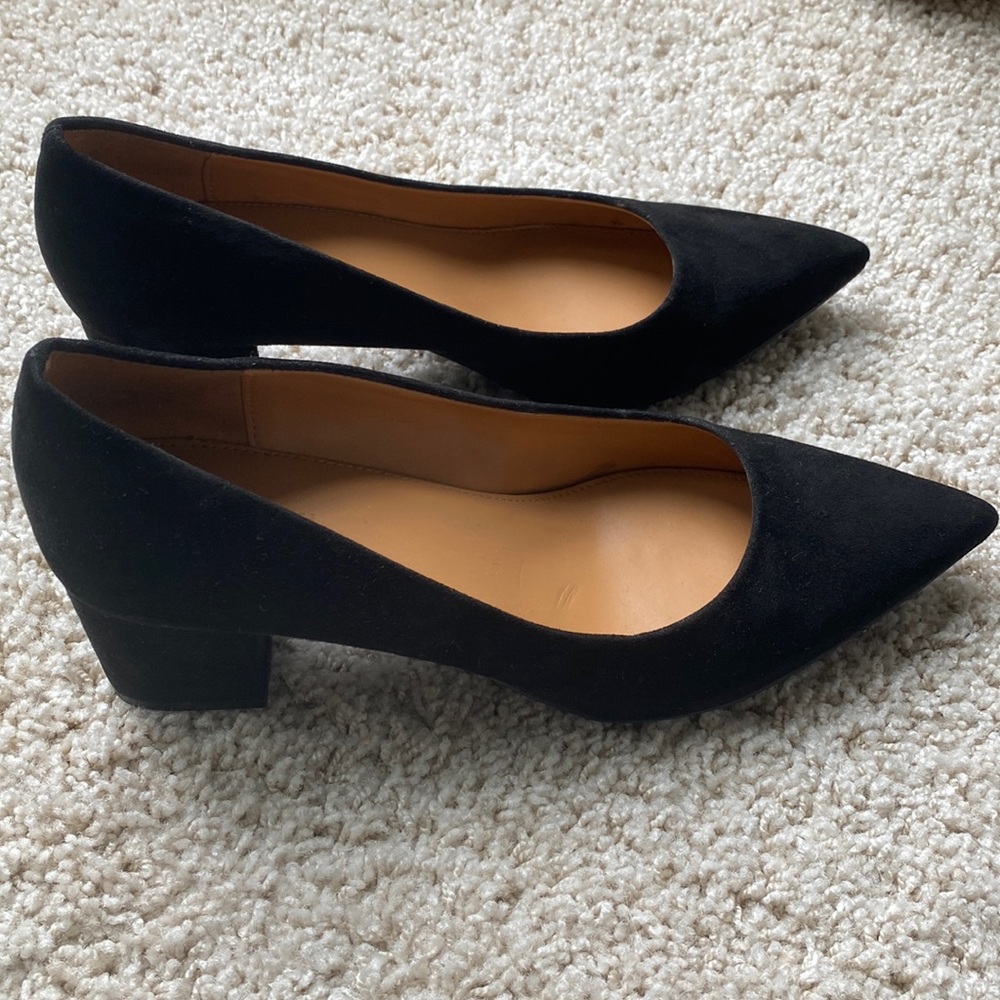 Black Suede JCrew Pump